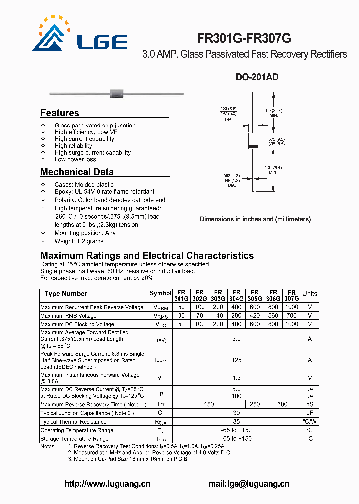 FR301G_5382401.PDF Datasheet
