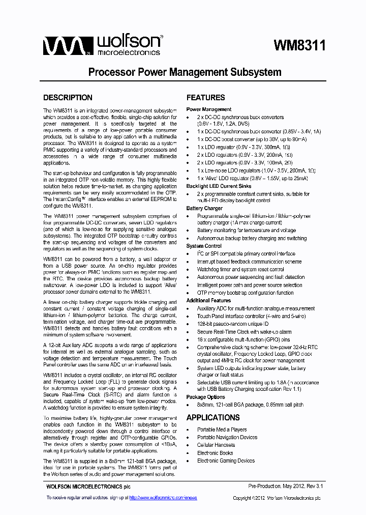 WM8311_5384164.PDF Datasheet