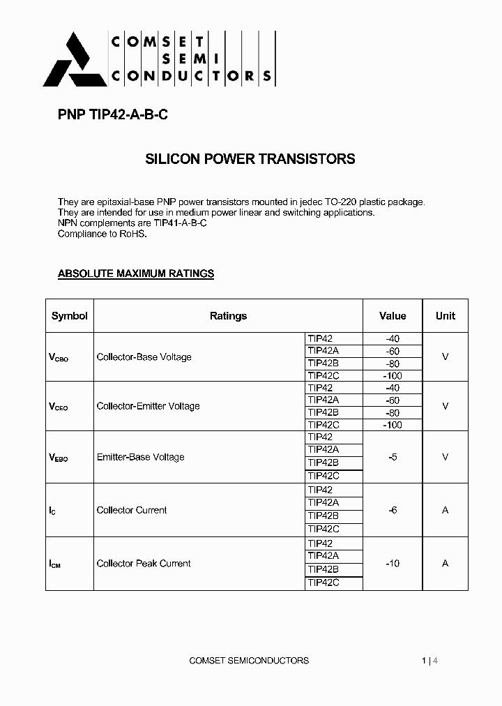TIP42C_5385028.PDF Datasheet