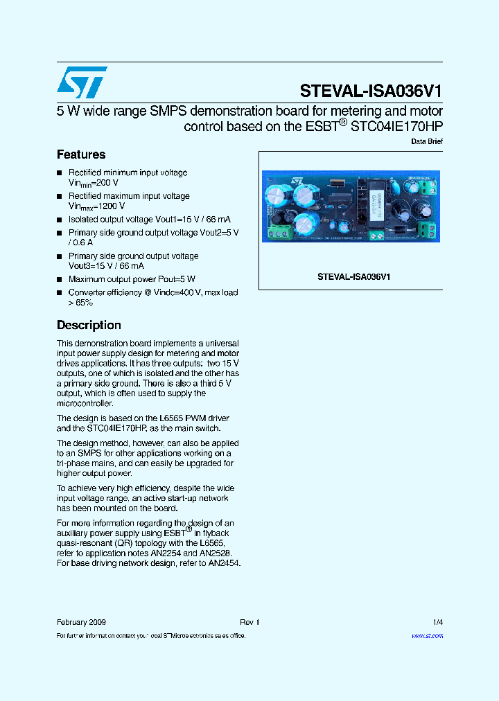 STEVAL-ISA036V1_5385455.PDF Datasheet