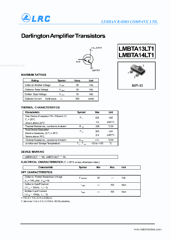 LMBTA13LT1_5387305.PDF Datasheet