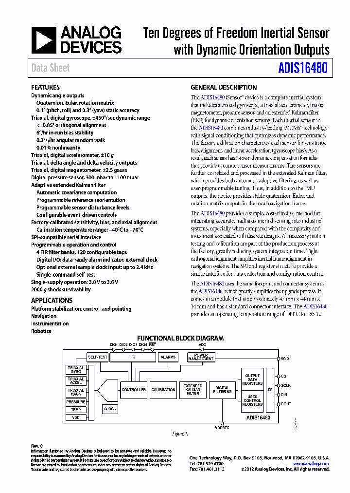 ADIS16480PCBZ_5388832.PDF Datasheet