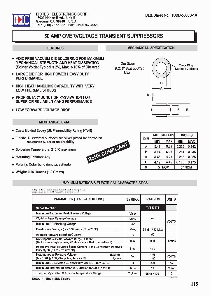 TSBD-5000S-1A_5390778.PDF Datasheet