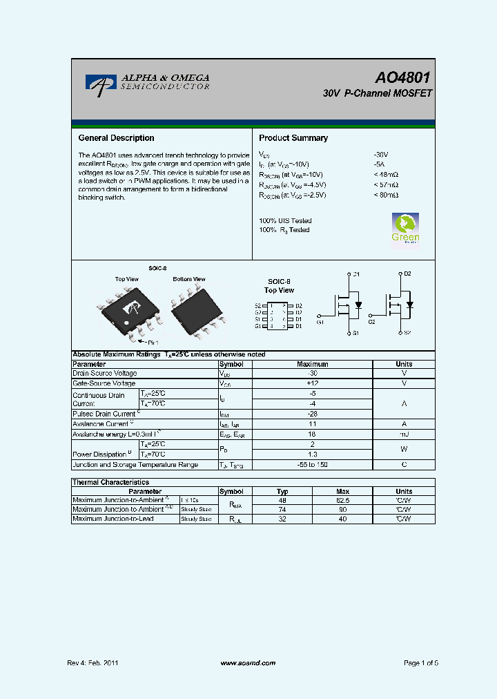 AO4801_5392569.PDF Datasheet