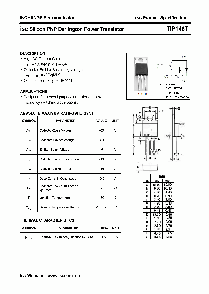 TIP146T_5393128.PDF Datasheet