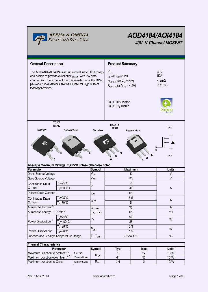 AOI4184_5394097.PDF Datasheet
