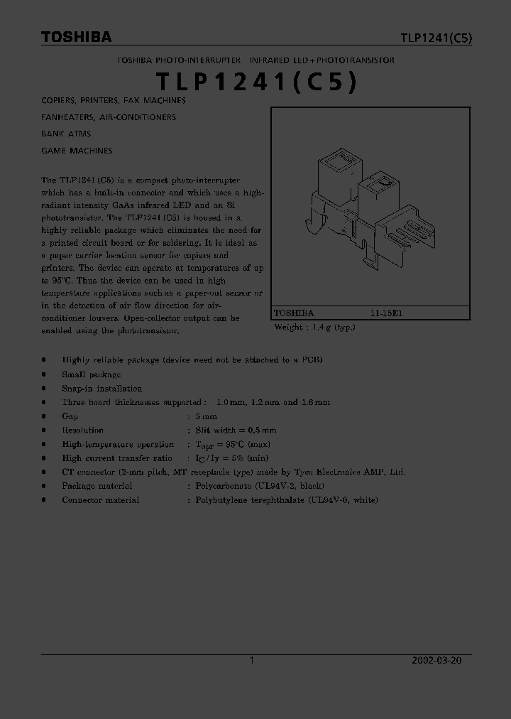 TLP1241C5_5398945.PDF Datasheet