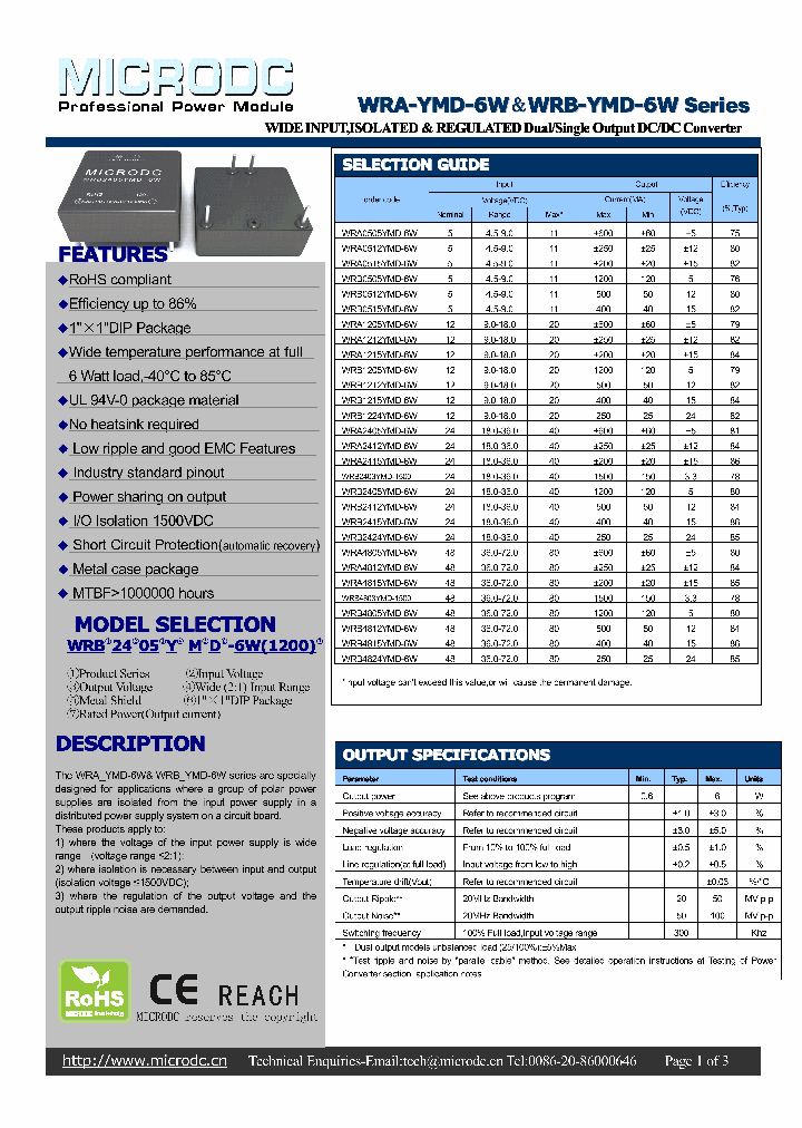 WRA4815YMD-6W_5400752.PDF Datasheet