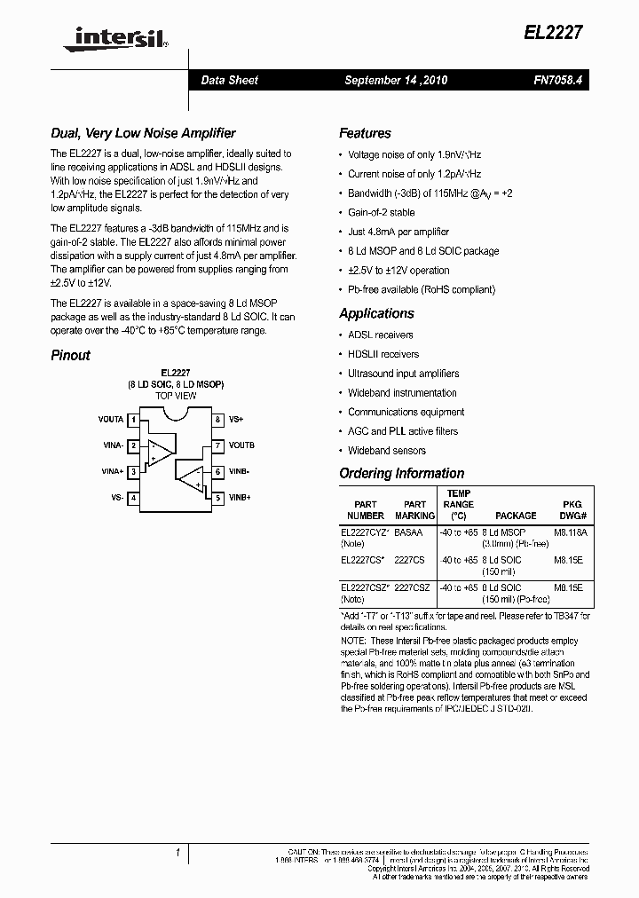 EL2227_5402427.PDF Datasheet