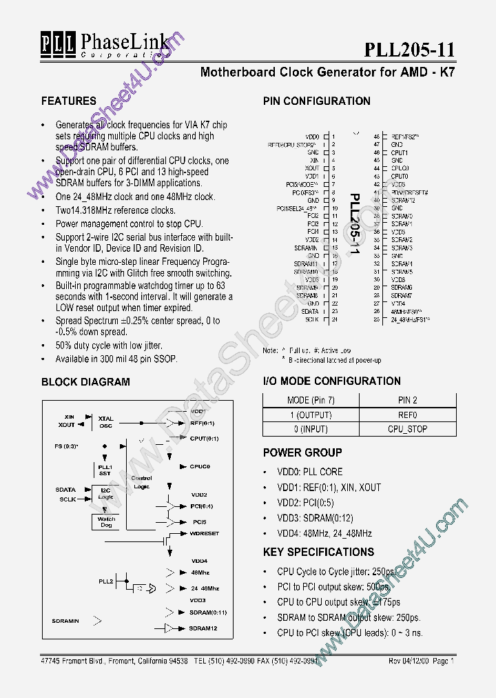 PLL205-11_5404910.PDF Datasheet