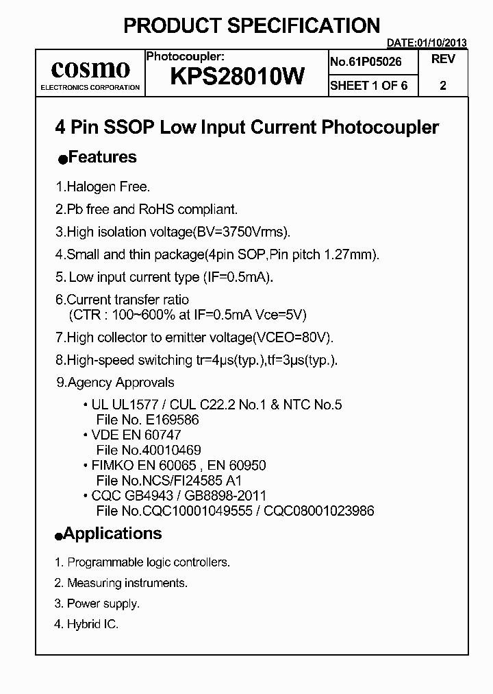 KPS28010W_5406403.PDF Datasheet