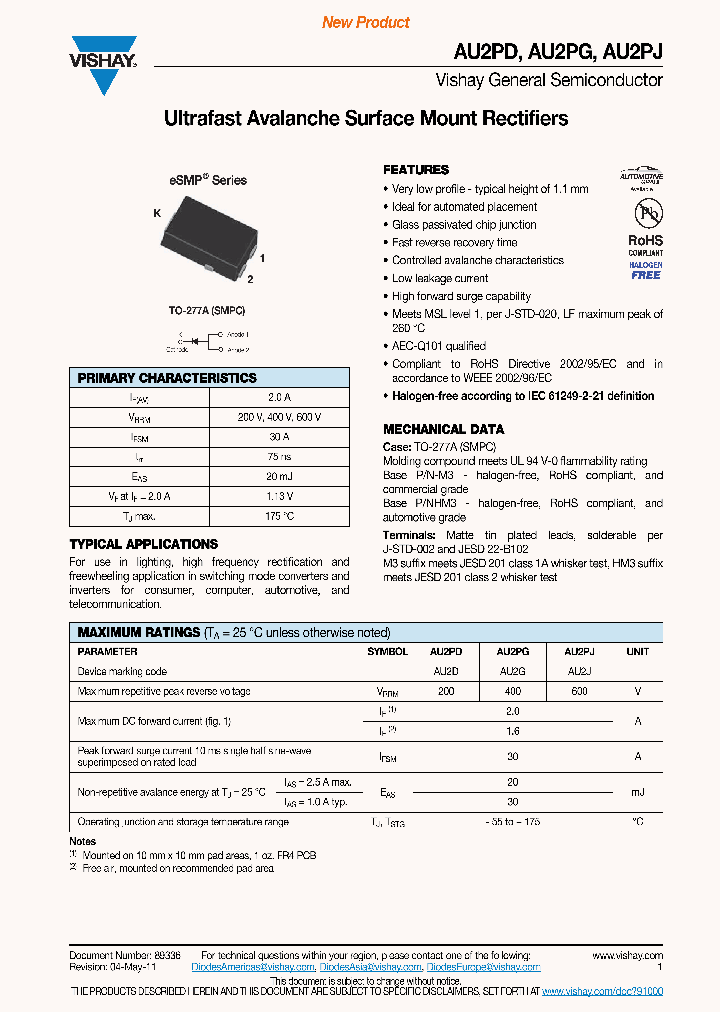 AU2PJHM3-86A_5407321.PDF Datasheet