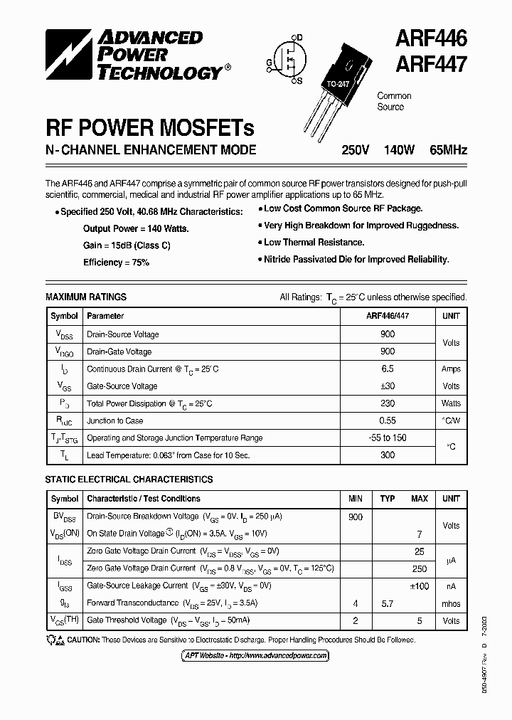 ARF44603_5407731.PDF Datasheet