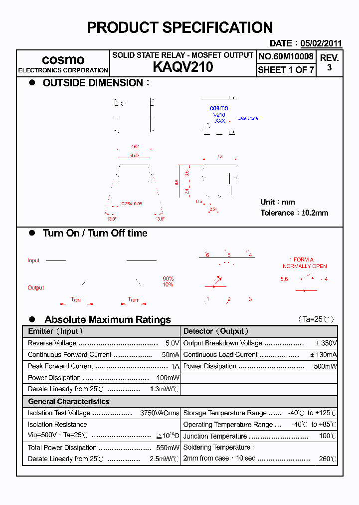 KAQV21011_5408461.PDF Datasheet