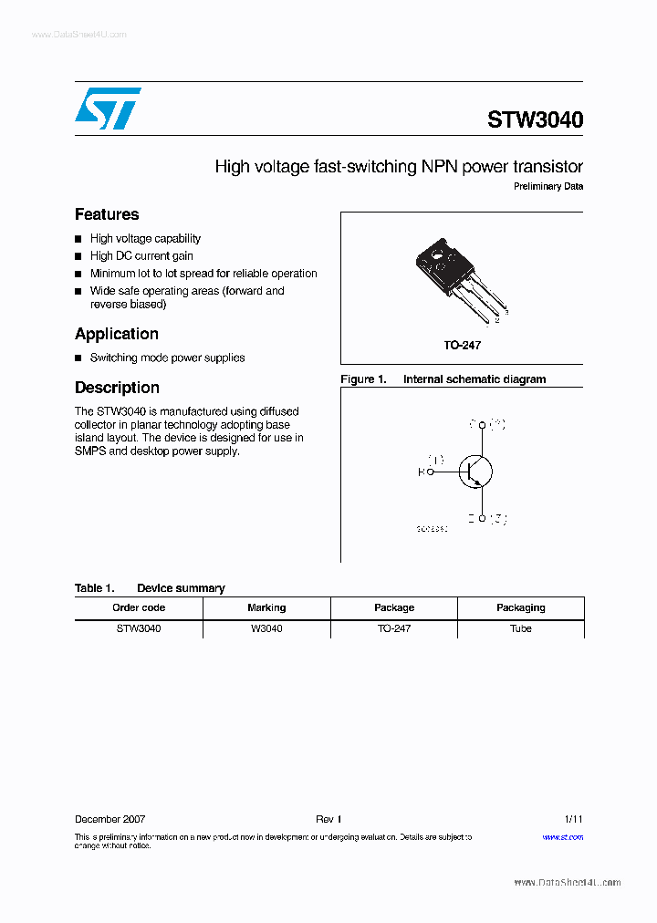 STW3040_5408512.PDF Datasheet