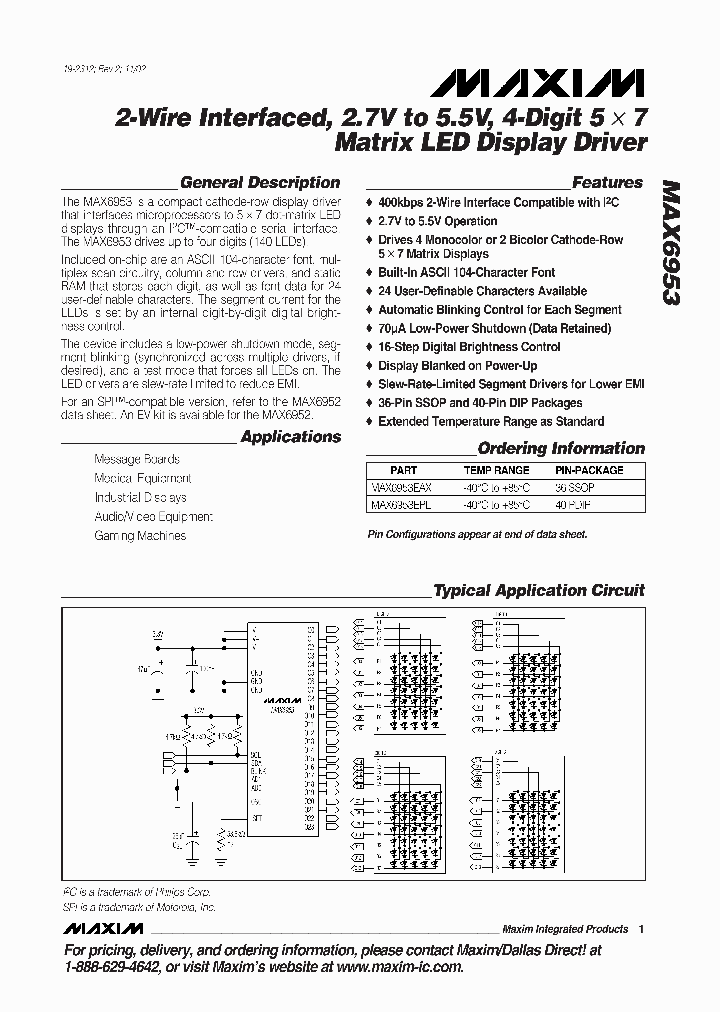 MAX6953_5408594.PDF Datasheet