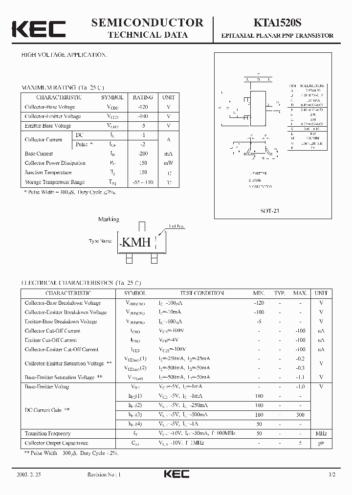 KTA1520S_5410882.PDF Datasheet