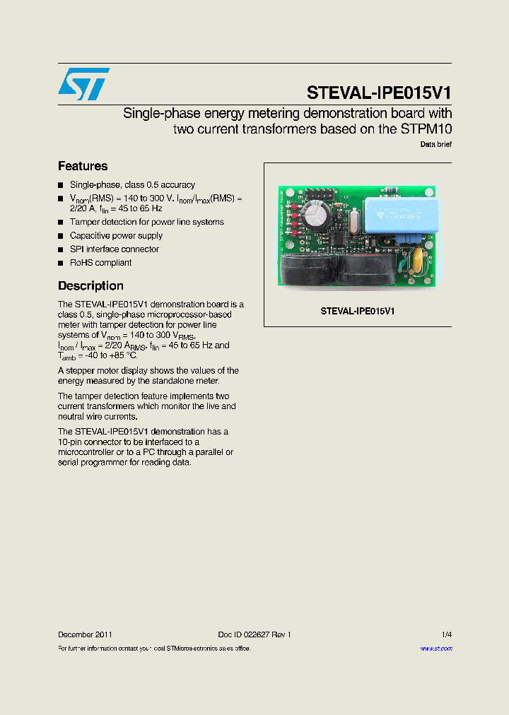 STEVAL-IPE015V1_5411447.PDF Datasheet