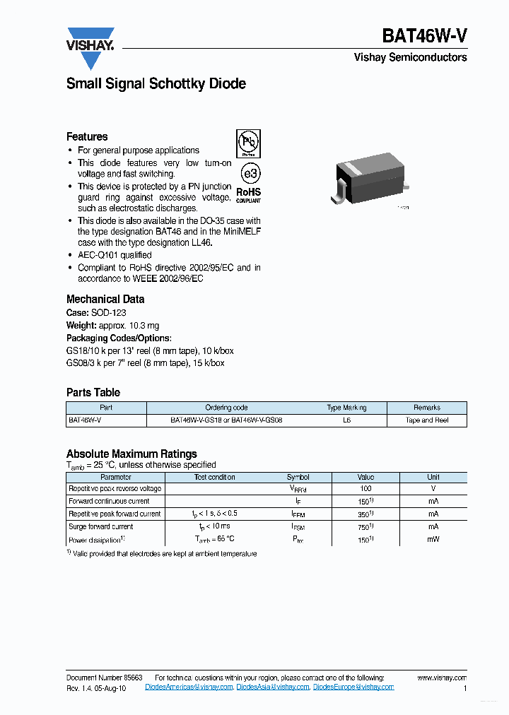 BAT46W-V_5415100.PDF Datasheet