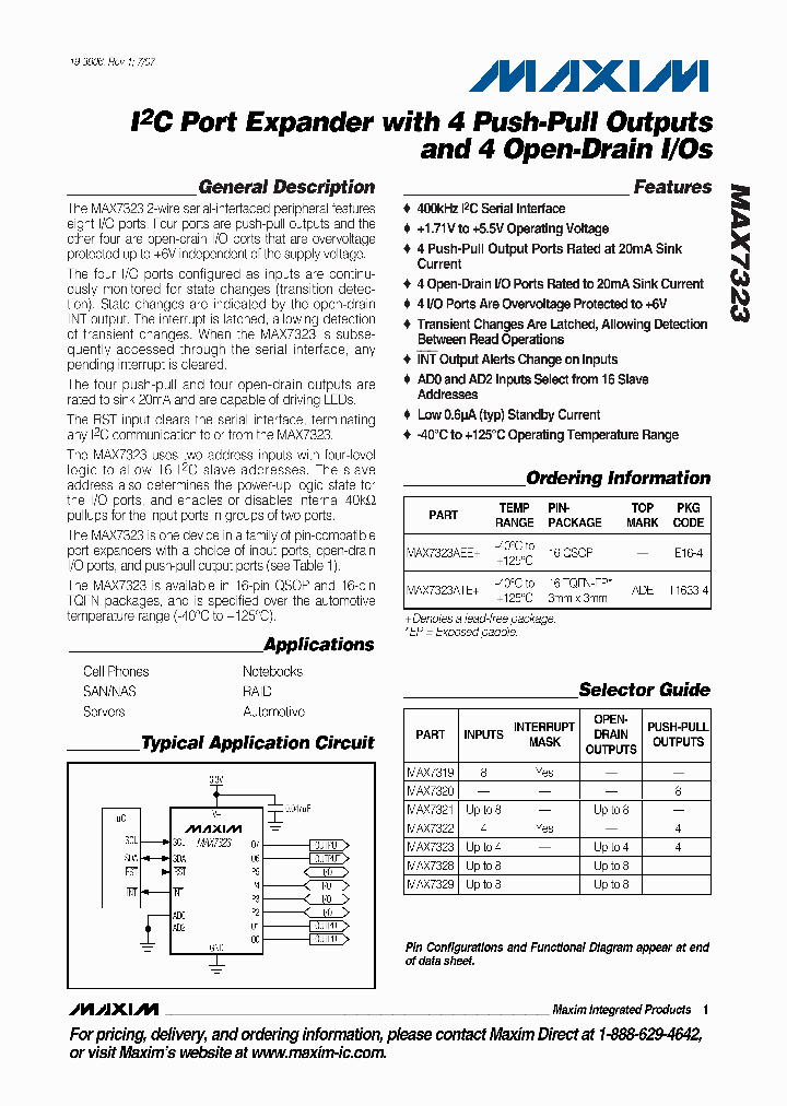 MAX7323ATET_5418665.PDF Datasheet