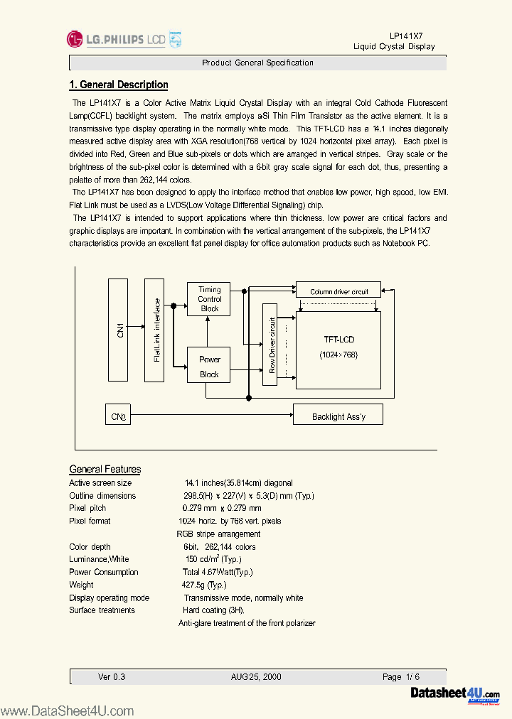 LP141X7_5420185.PDF Datasheet