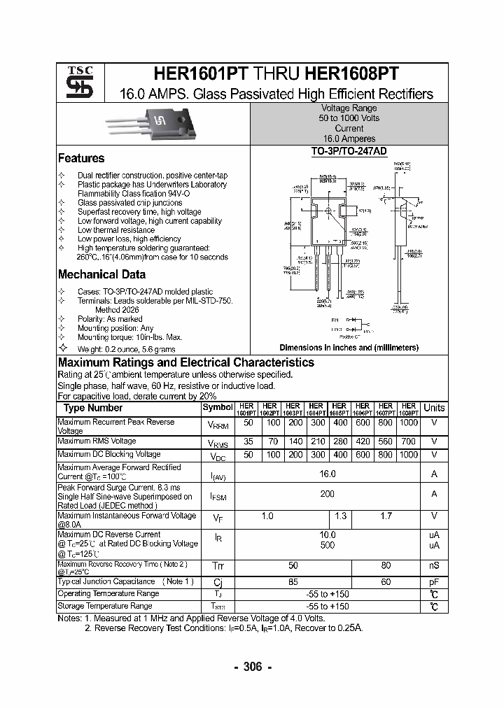 HER1606PT_5421180.PDF Datasheet