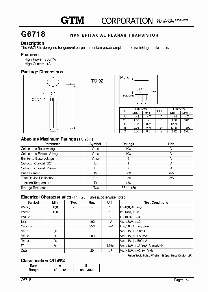 G6718_5421316.PDF Datasheet