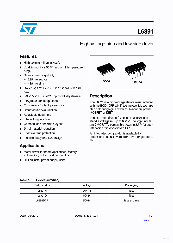 L6391_5421558.PDF Datasheet