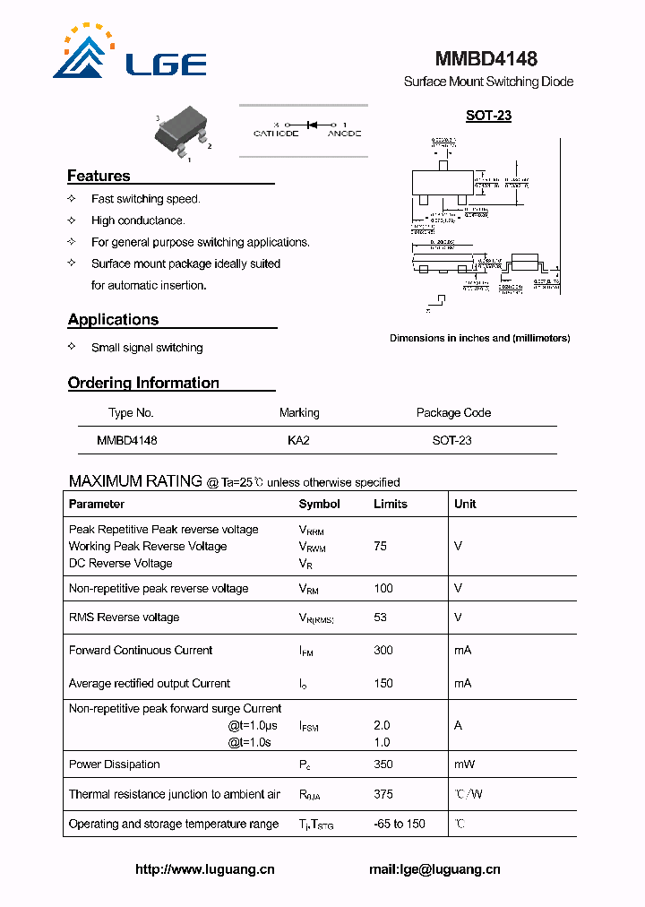 MMBD4148_5421681.PDF Datasheet