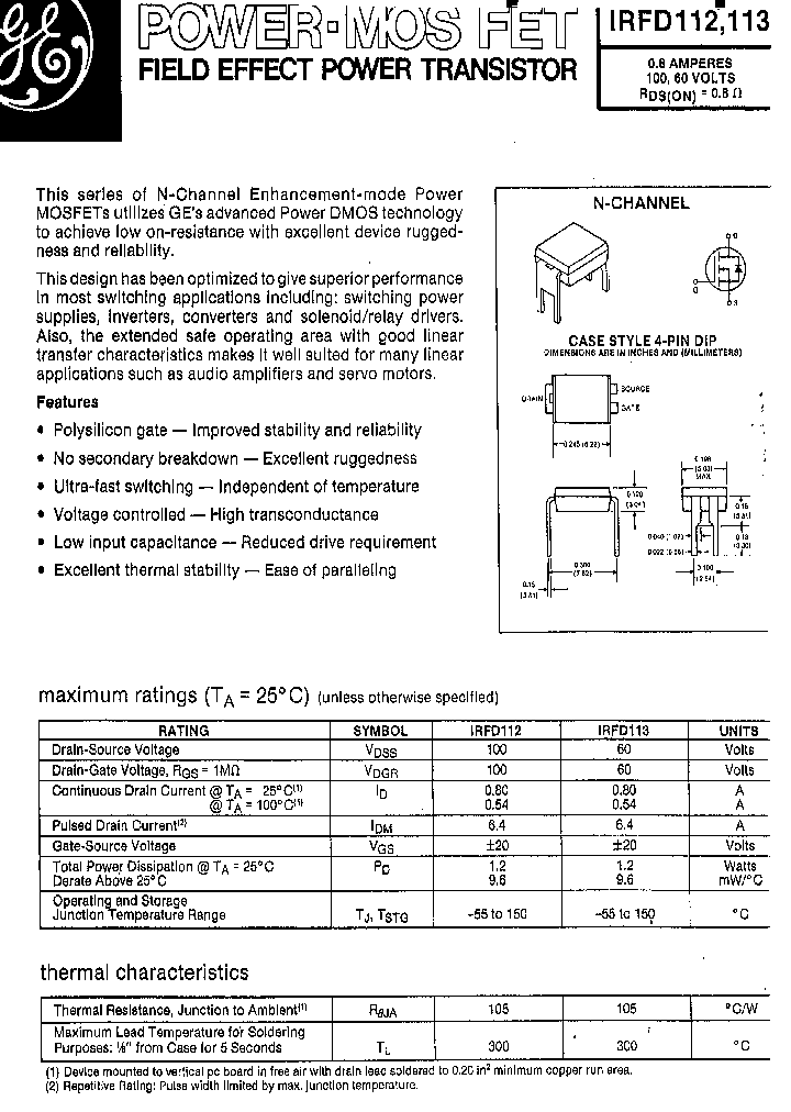 IRFD112_5422092.PDF Datasheet