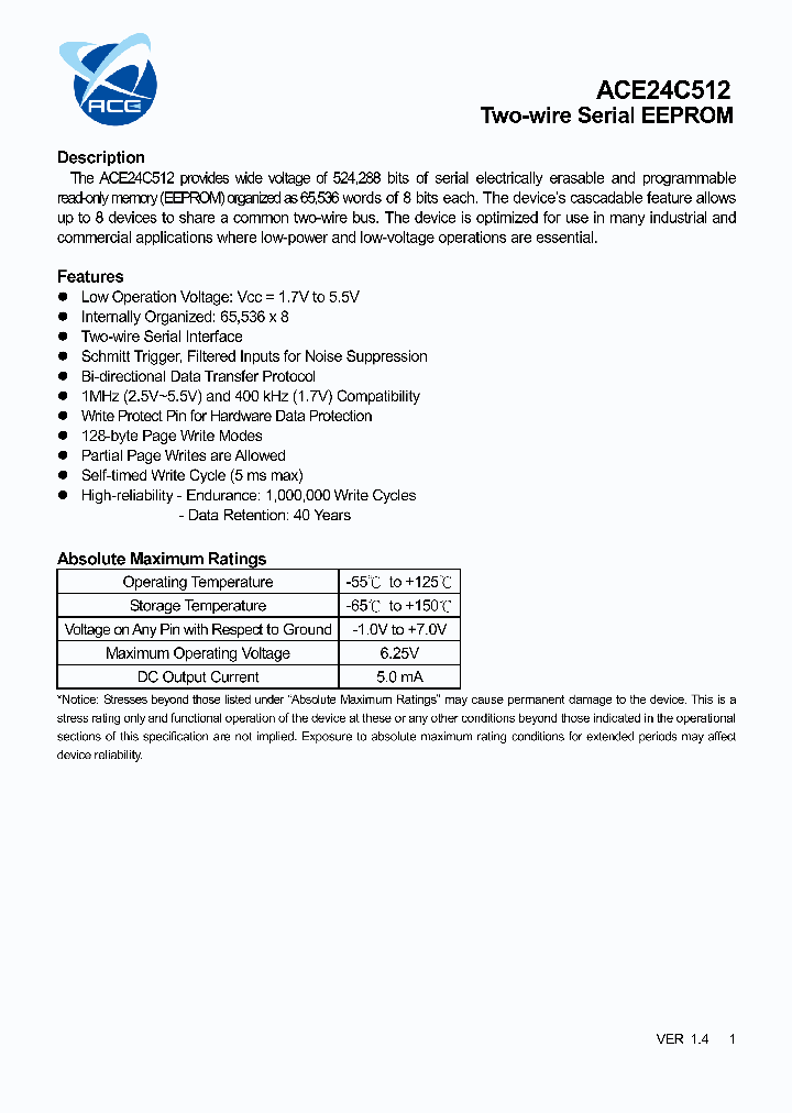 ACE24C512DPTH_5423681.PDF Datasheet