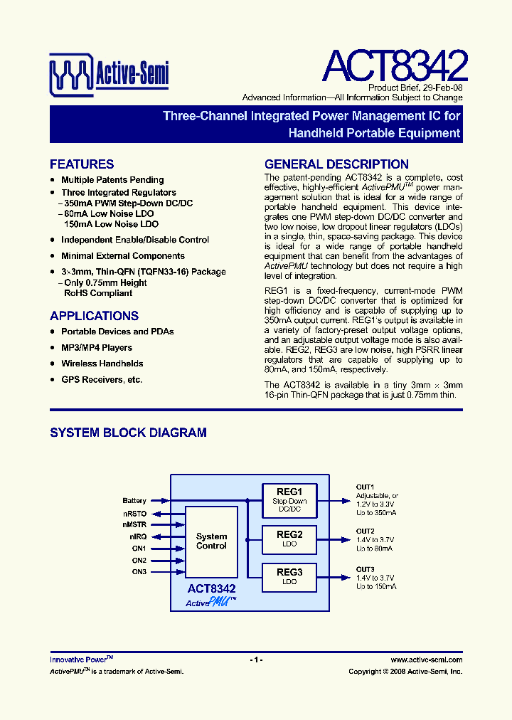 ACT8342_5425359.PDF Datasheet