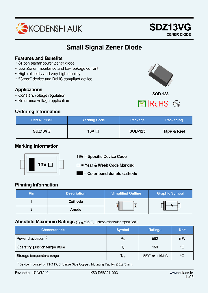 SDZ13VG_5425779.PDF Datasheet