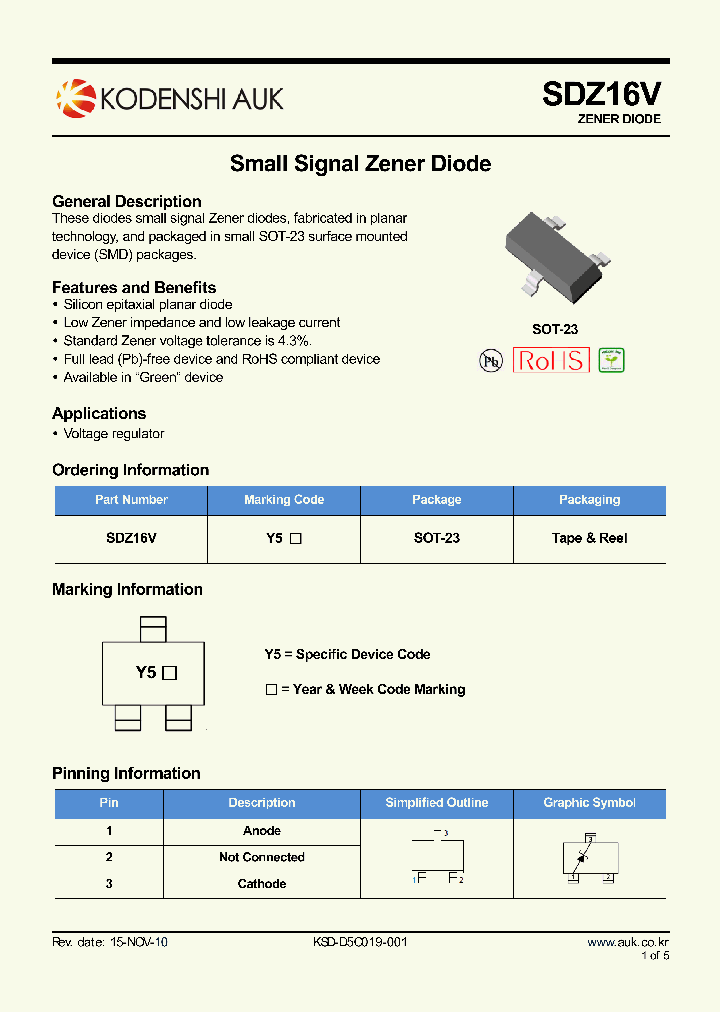SDZ16V_5425780.PDF Datasheet