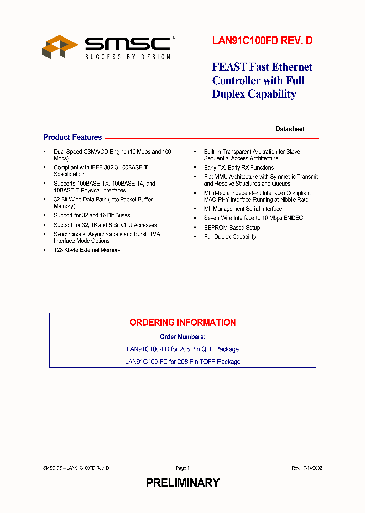 LAN91C100-FD_5425940.PDF Datasheet