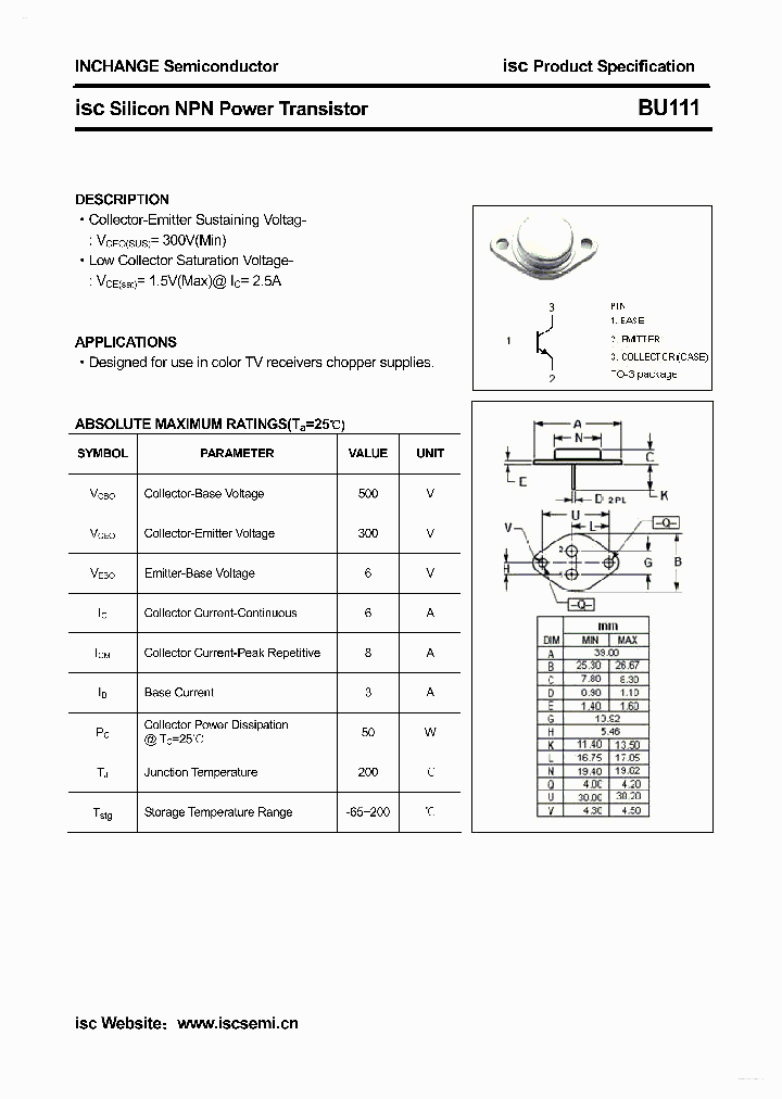 BU111_5426620.PDF Datasheet