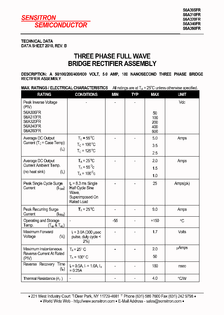 S6A305FR07_5438516.PDF Datasheet
