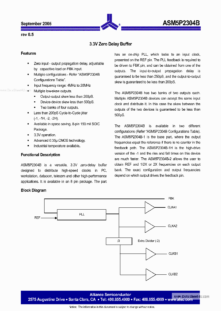ASM5I2304B_5441224.PDF Datasheet