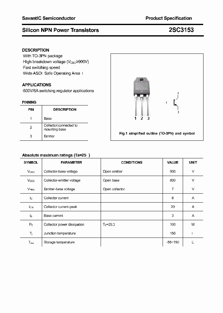 2SC3153_5448230.PDF Datasheet