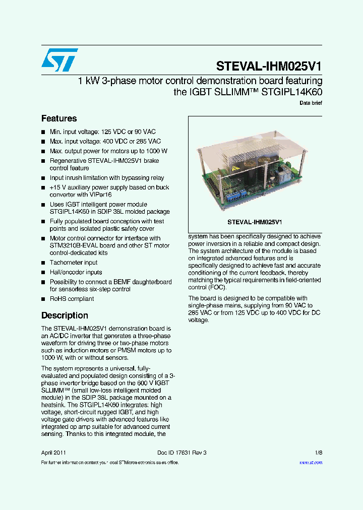 STEVAL-IHM025V1_5450037.PDF Datasheet