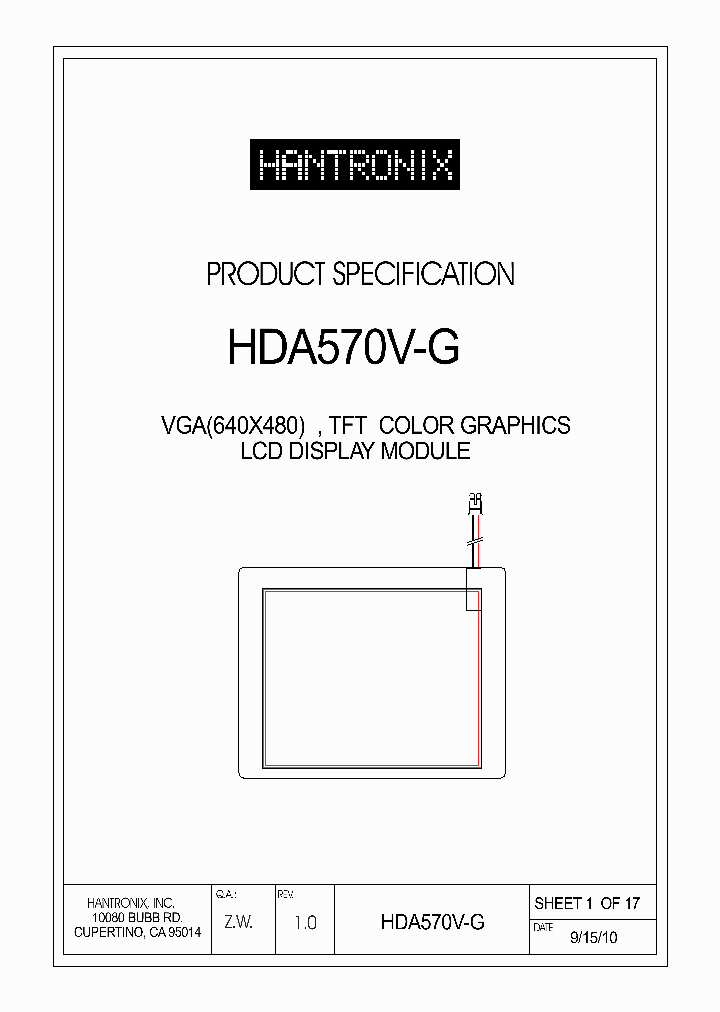 HDA570V-G_5450745.PDF Datasheet