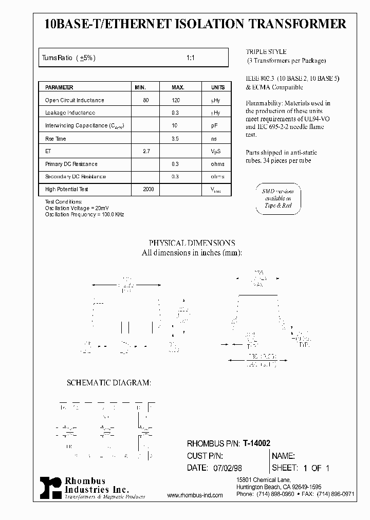 T-14002_5449934.PDF Datasheet