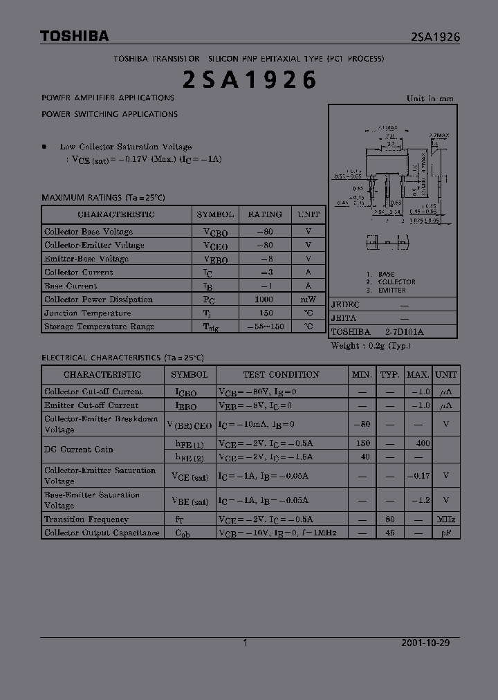 2SA1926_5458574.PDF Datasheet