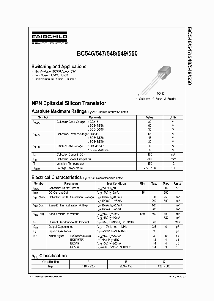 BC546TFR_5462147.PDF Datasheet