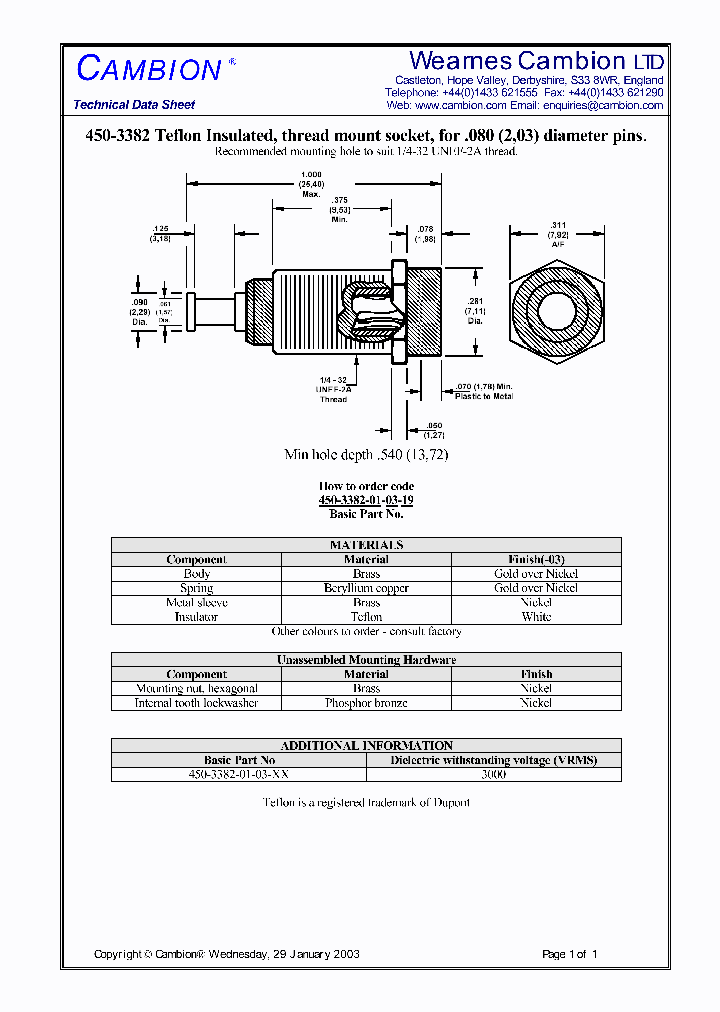 450-3382_5464983.PDF Datasheet