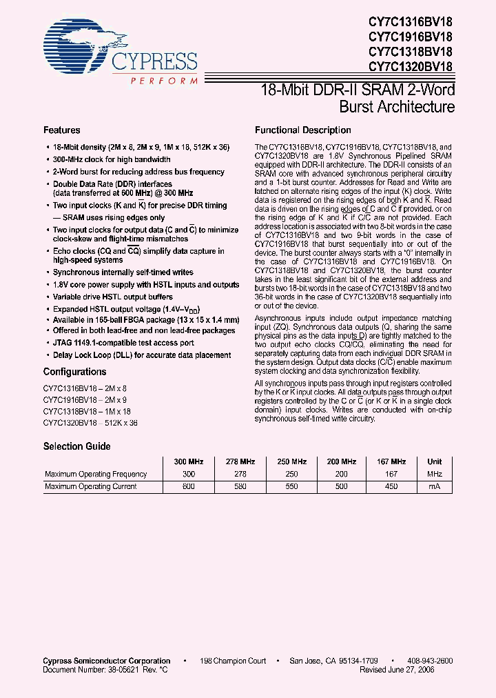 CY7C1316BV18_5468910.PDF Datasheet