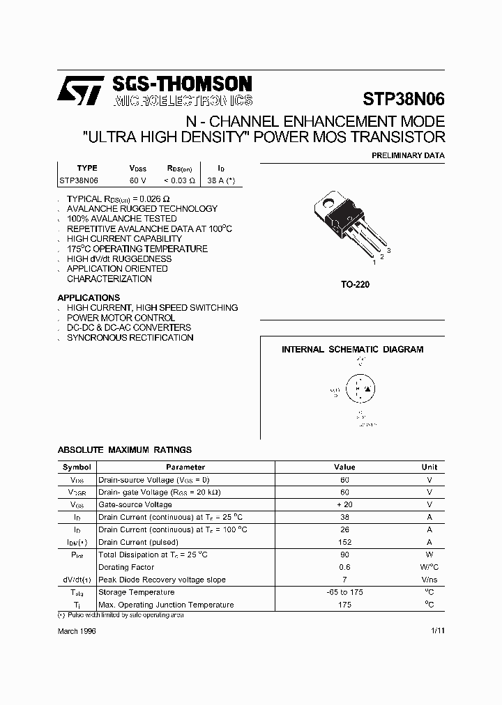 STP38N06_5470069.PDF Datasheet