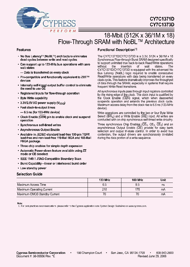 CY7C1371D_5468906.PDF Datasheet