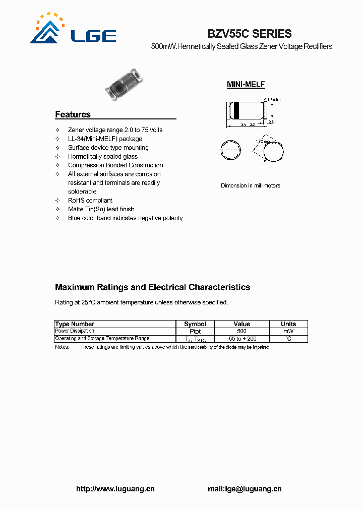 BZV55C2V0_5478918.PDF Datasheet