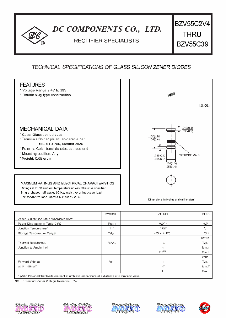 BZV55C2V4_5478929.PDF Datasheet